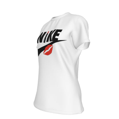 All-Over Print Women's Round Neck T-Shirt | 190GSM Cotton