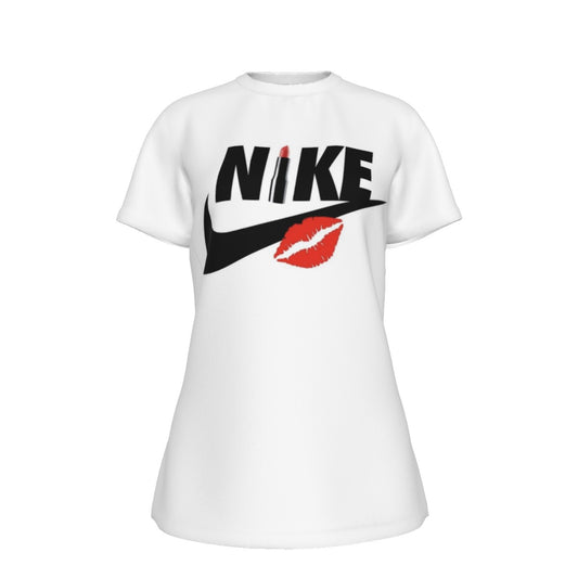 All-Over Print Women's Round Neck T-Shirt | 190GSM Cotton