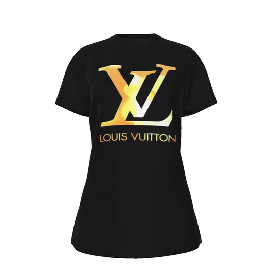 All-Over Print Women's Round Neck T-Shirt | 190GSM Cotton