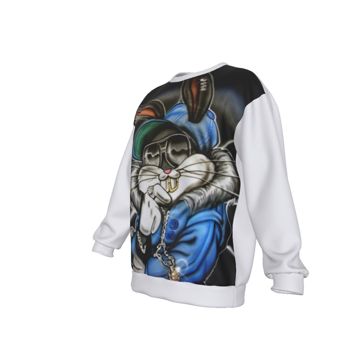 All-Over Print Men's Drop Shoulder Round Neck Long-Sleeved Sweatshirt