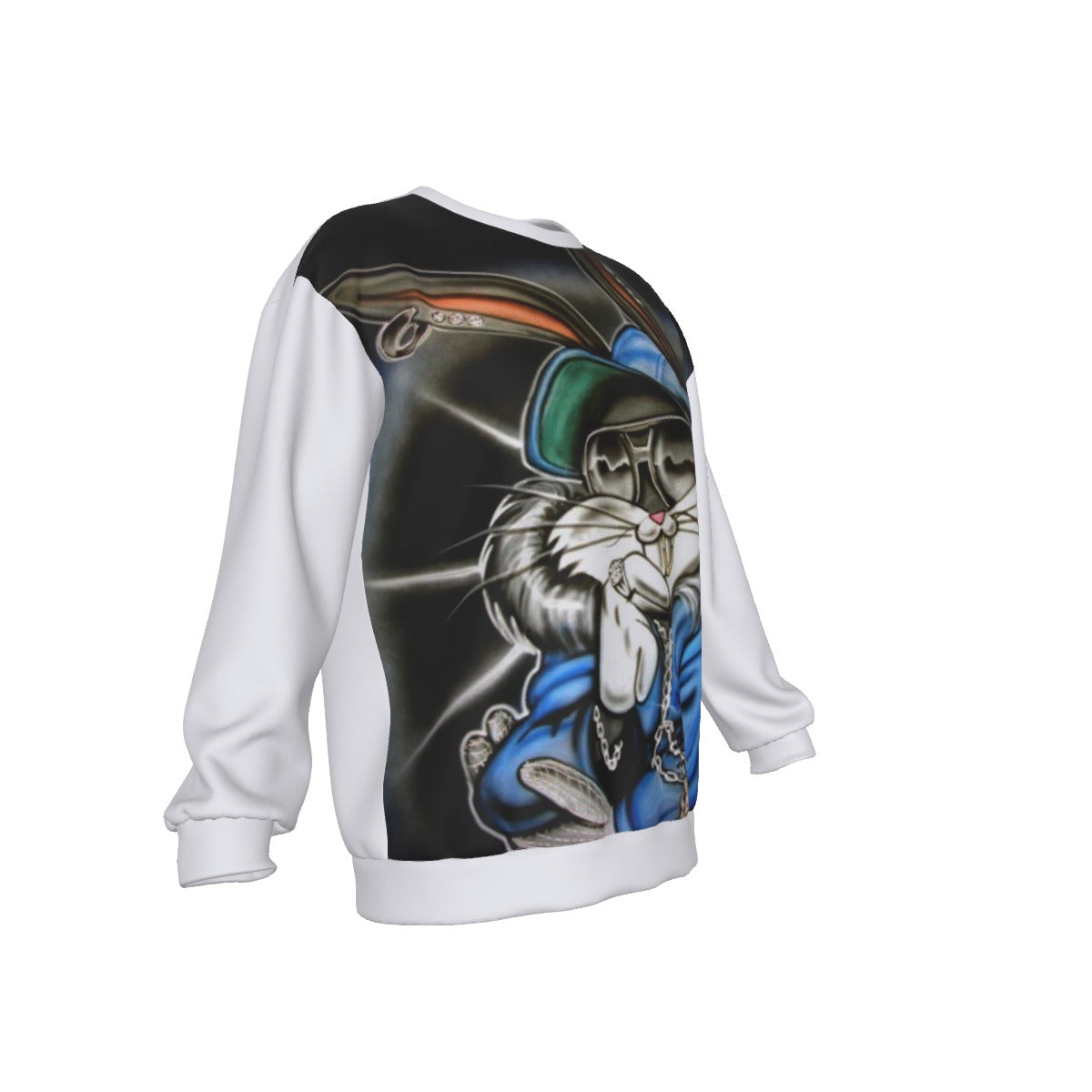 All-Over Print Men's Drop Shoulder Round Neck Long-Sleeved Sweatshirt