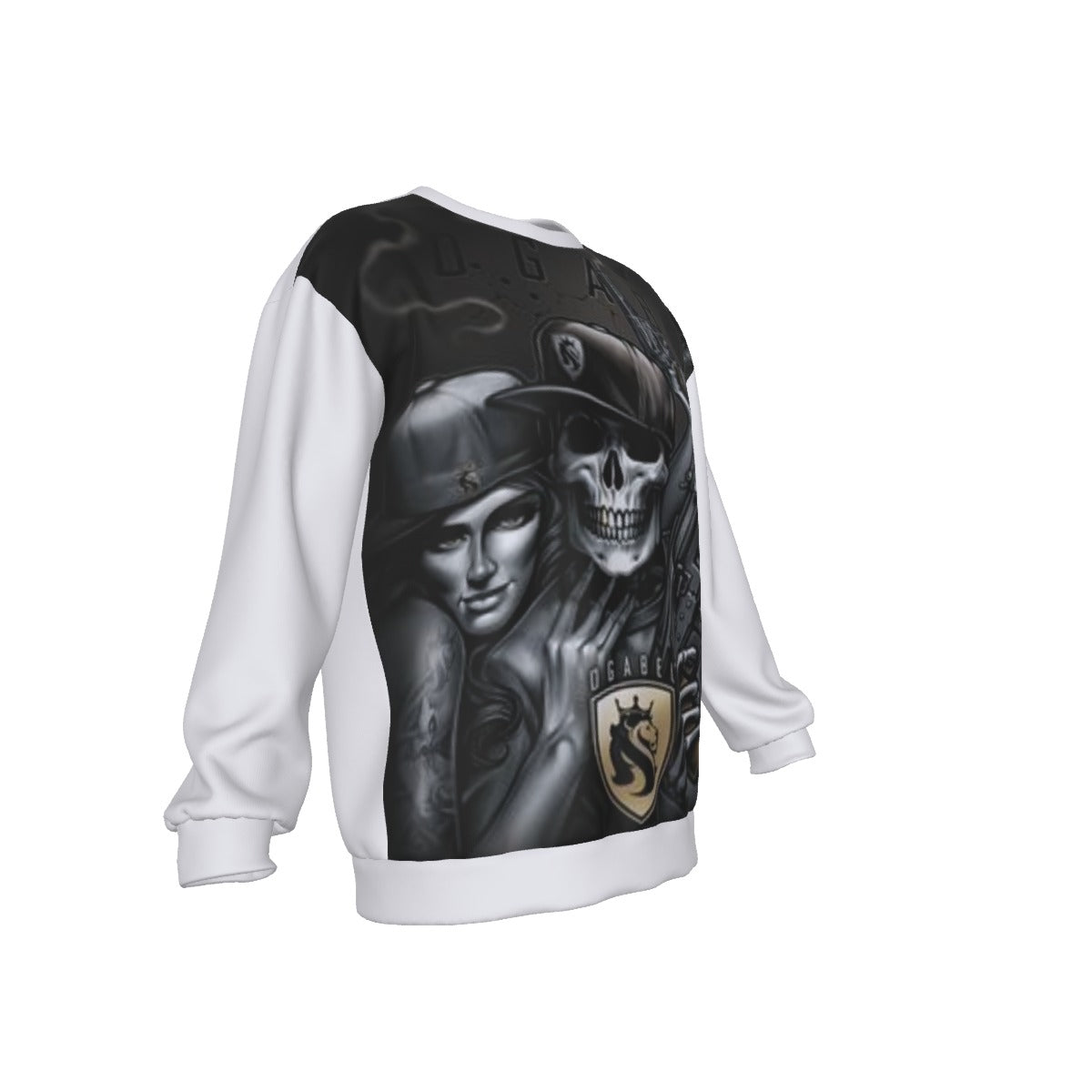 All-Over Print Men's Drop Shoulder Round Neck Long-Sleeved Sweatshirt