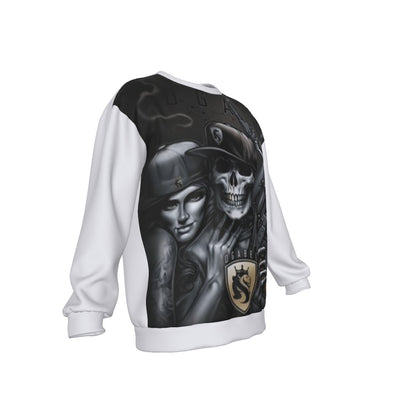 All-Over Print Men's Drop Shoulder Round Neck Long-Sleeved Sweatshirt