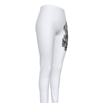 All-Over Print Women's High Waist Leggings | Side Stitch Closure