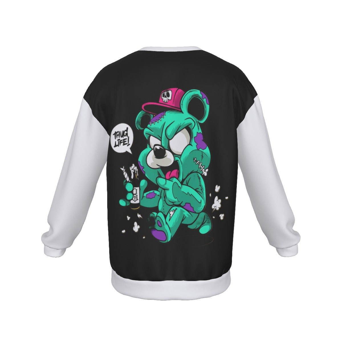 All-Over Print Men's Drop Shoulder Round Neck Long-Sleeved Sweatshirt