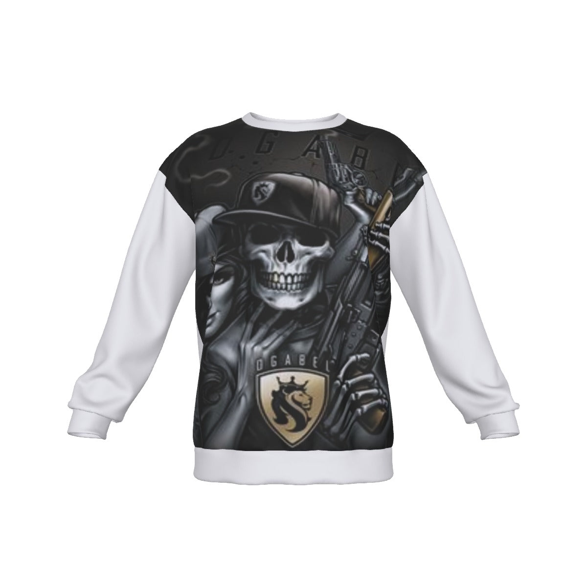 All-Over Print Men's Drop Shoulder Round Neck Long-Sleeved Sweatshirt