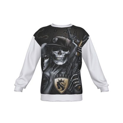 All-Over Print Men's Drop Shoulder Round Neck Long-Sleeved Sweatshirt